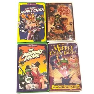 Muppets Vintage VHS Video Tape Movie Set of 4